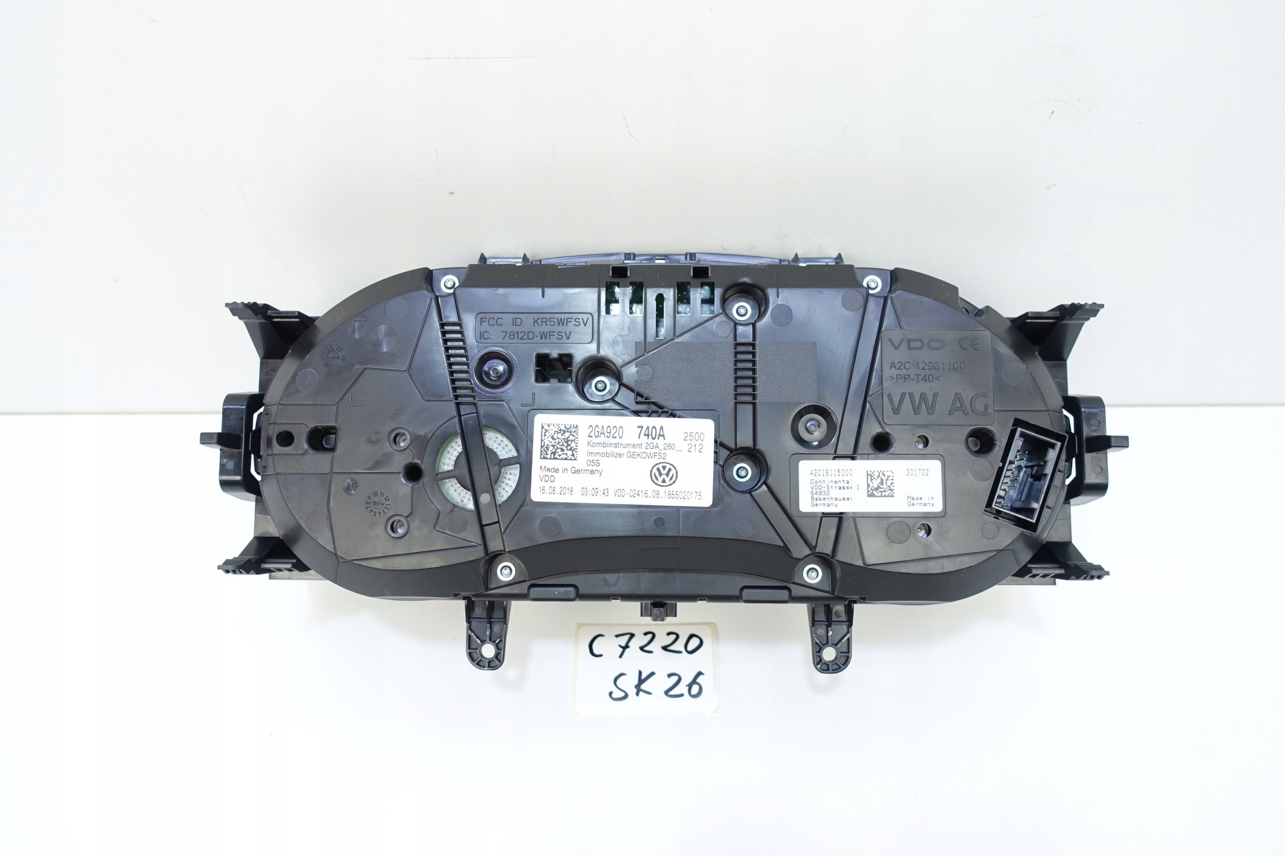 dials dials VW T-ROC 2GA 34642KM 2GA920740A