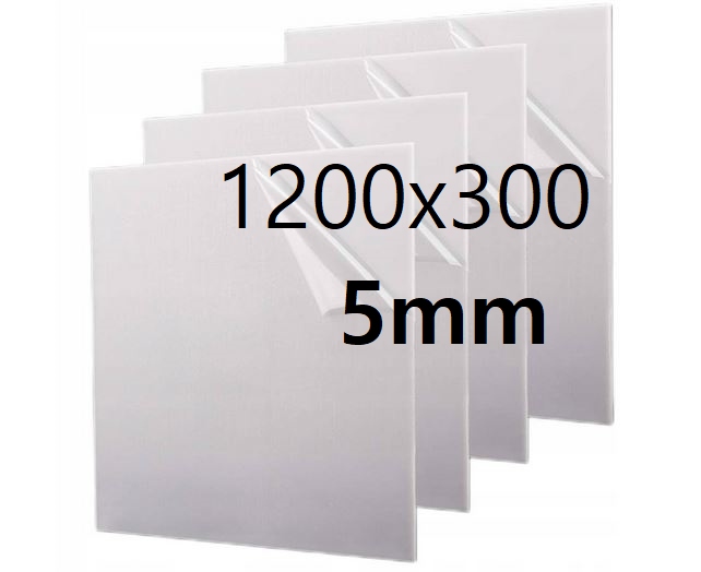 Plexi Plexa deska na míru mléčná opál 120 cm x 30 cm x 5 mm