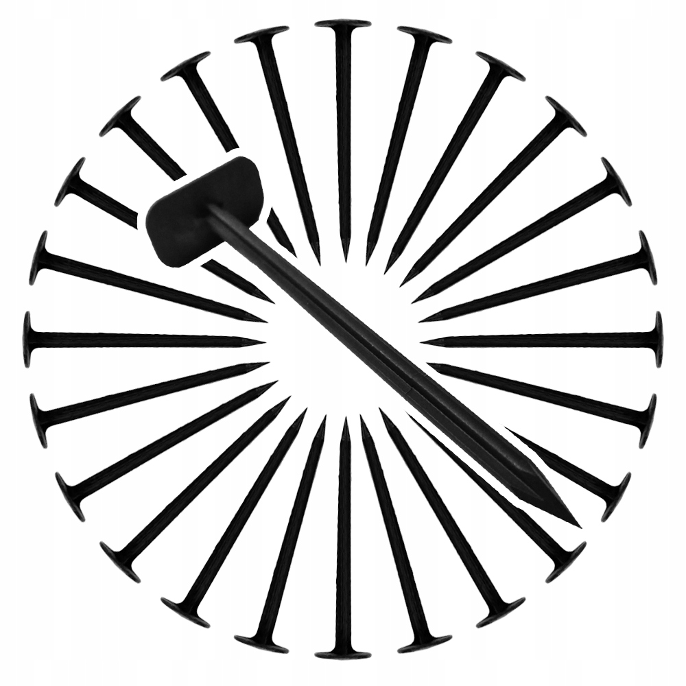 Špendlíky na agrotextilii Agrotextilie 19 Cm, upevňovací kolíky x 500ks, silné