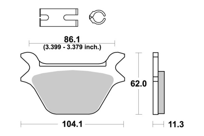 Brzdové Doštičky Sbs Sinter Harley Flht Fxstb Fxsts Xlfxd Flsts 669LS
