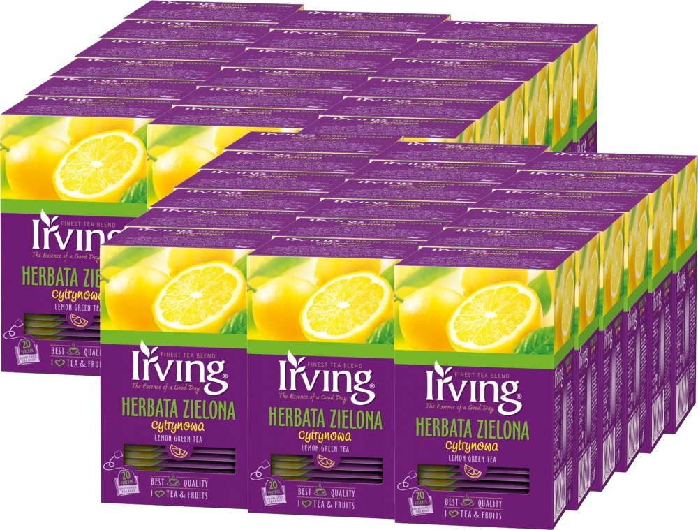 Herbata zielona cytrynowa ekspresowa Irving 30 g x36