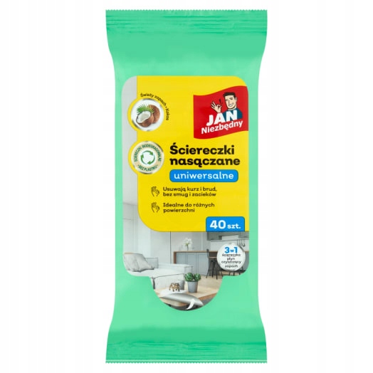 Levně 6 x Jan Niezbędny Univerzální napuštěné utěrky 40 ks