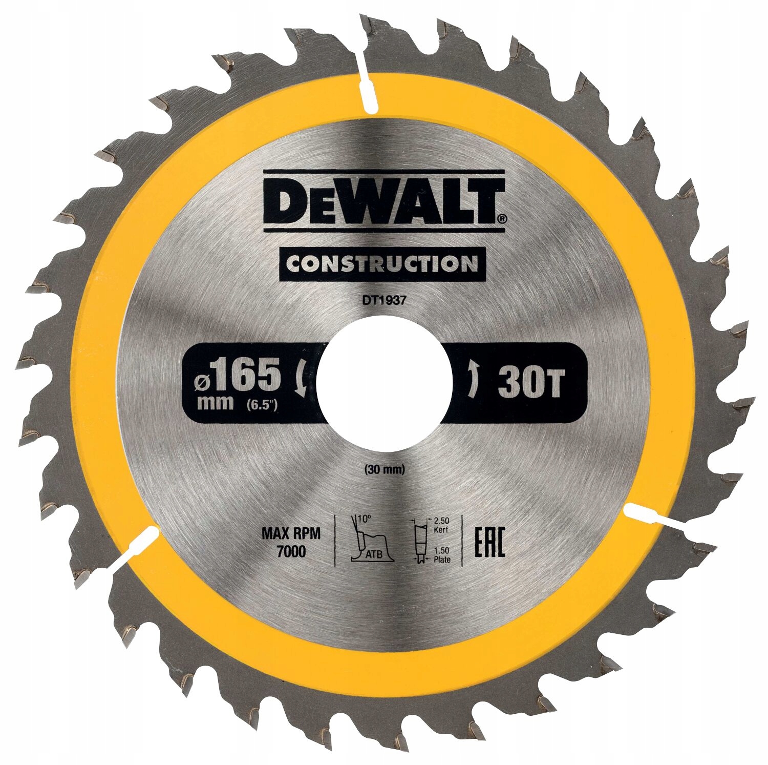 

Dewalt Tarcza Do Drewna 160 X 30MM 30Z DT1937