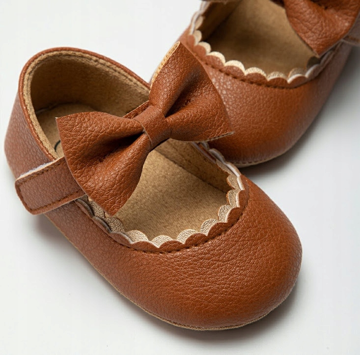 

Niechodki buty Baleriny Skóra 17/18 11cm Brązowe