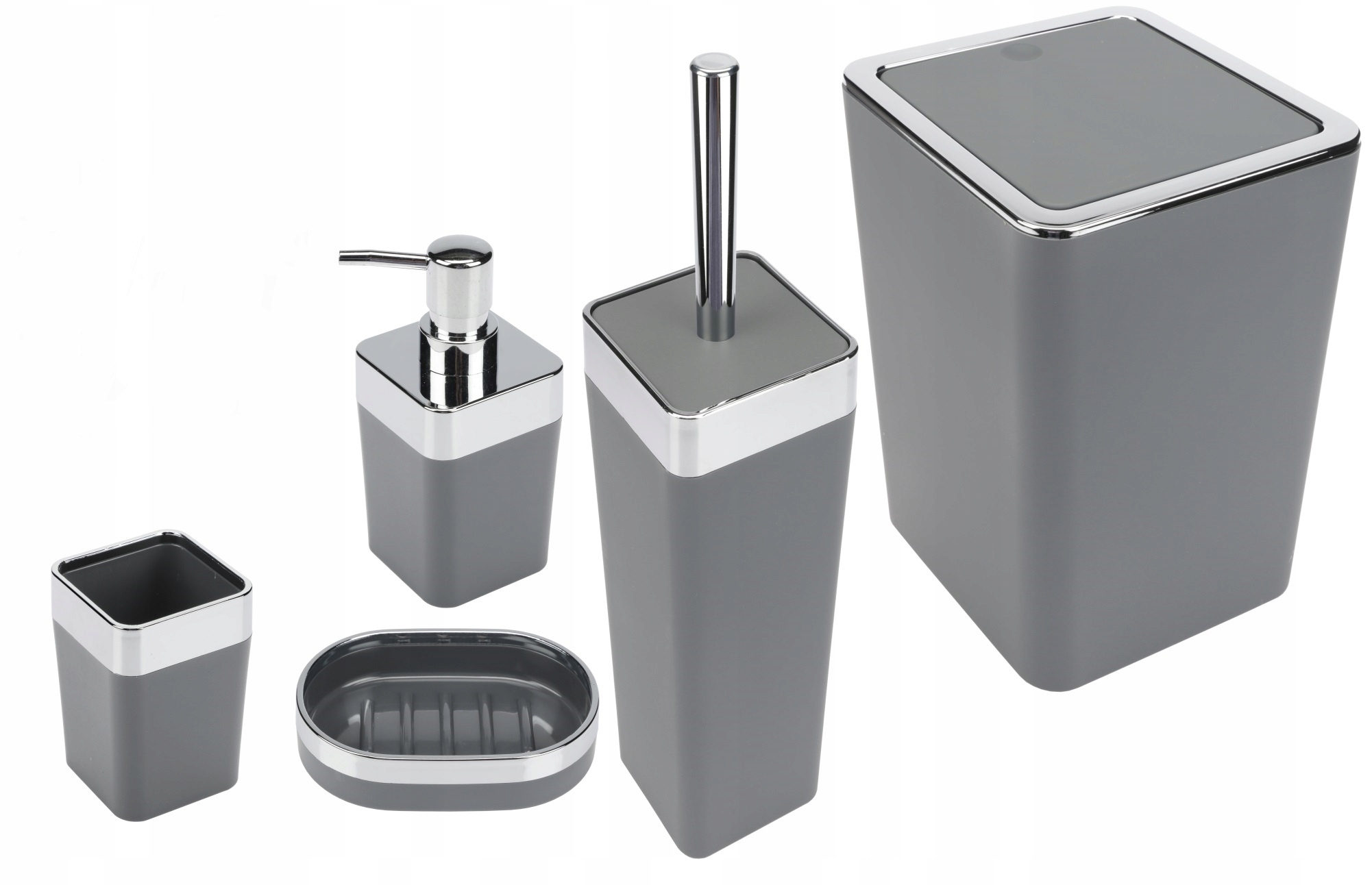 

Zestaw Łazienkowy 5 El. Carlo Szary