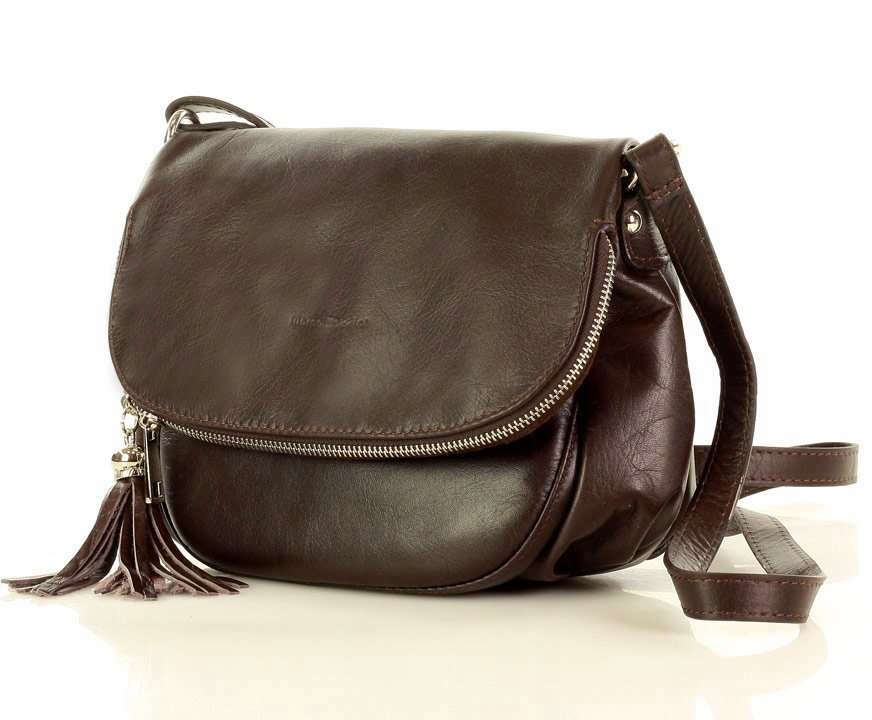 

duża Listonoszka skórzana Crossbody włoska skóra
