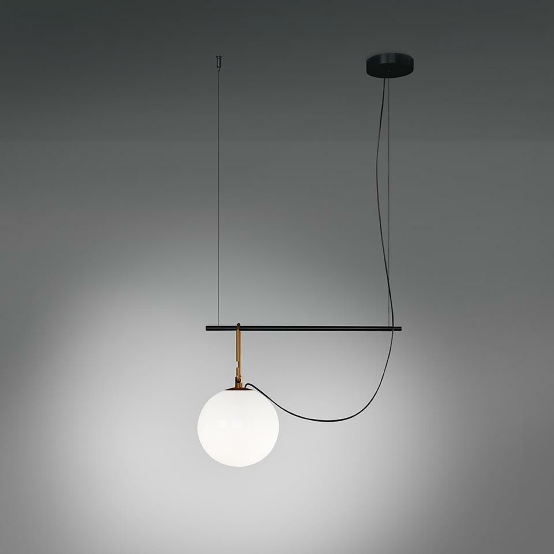 Artemide nh S1 22 závesné svietidlo fúkané sklo, mosadz, design Neri&Hu