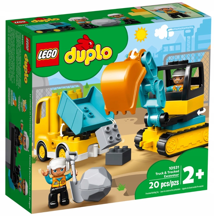 

Lego Duplo Ciężarówka I Koparka Gąsienicowa 10931
