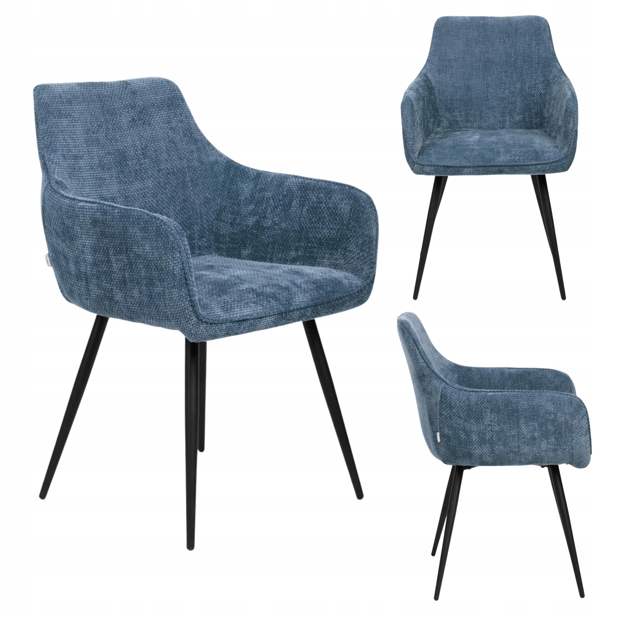 Čalouněná židle Satori Pop tmavě modrá do obývacího pokoje jídelny, moderní