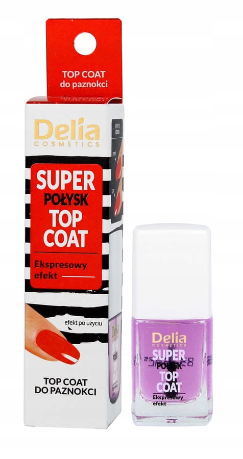 Delia Top Coat SUPER POŁYSK, 11ml