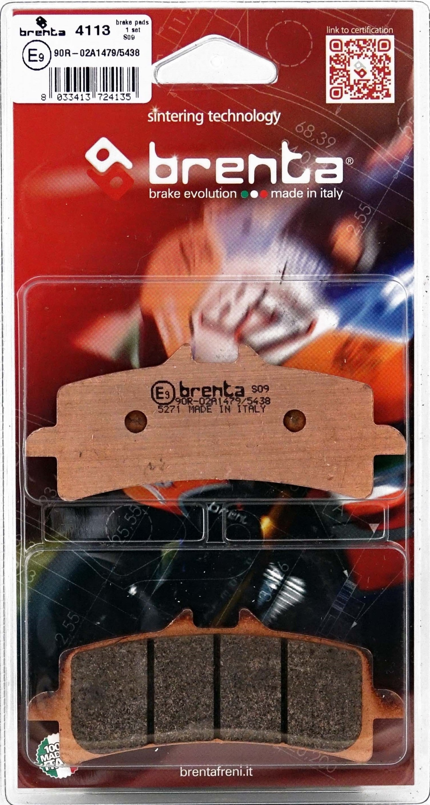 Přední Brenta Destičky Brenta Kawasaki Z 1000 R Abs '17-