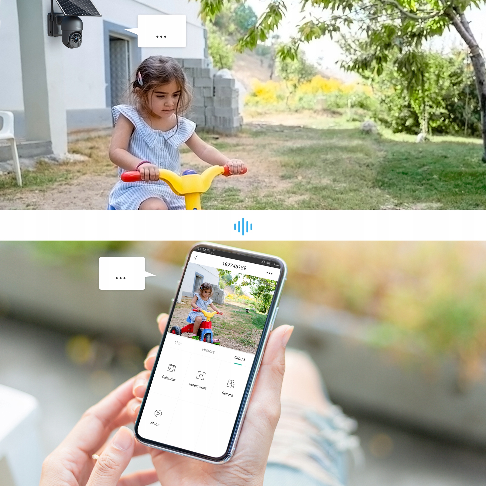 KAMERA SOLARNA ZEWNĘTRZNA NA KARTĘ SIM 4G 2K 3MP Model XG-S20-3MP-EU4G