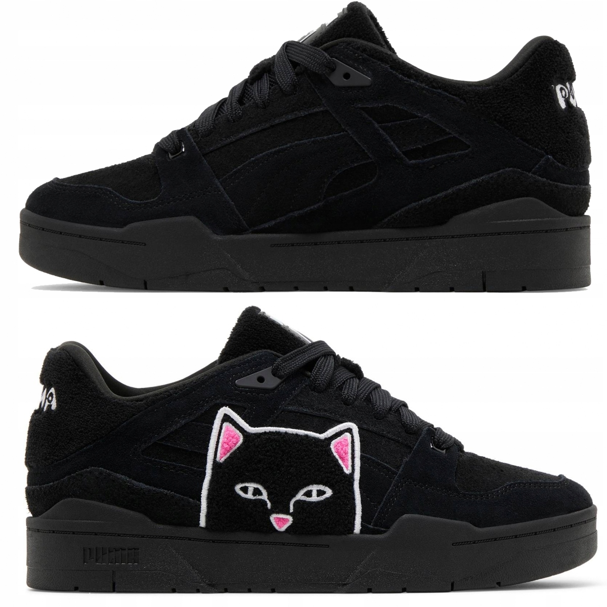 Puma x Ripndip pánské černé sportovní boty Slipstream 393538 02 45