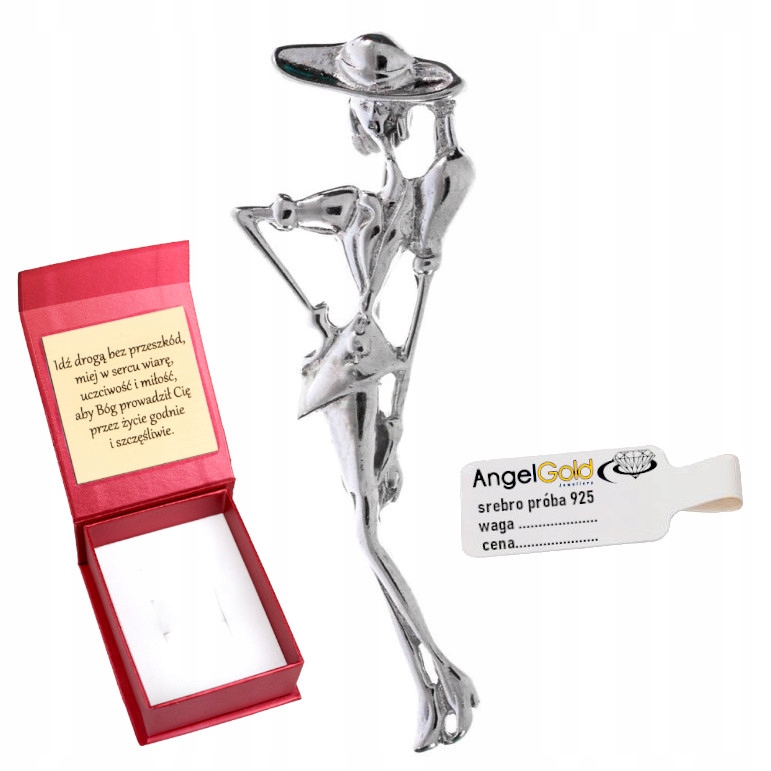 Neobvyklá Brož Dáma Stříbro 925 Žena