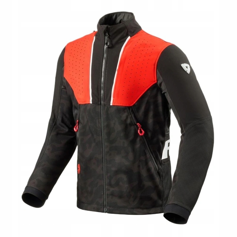 Textilná motocyklová bunda Revit Africa Black/red čierna červená