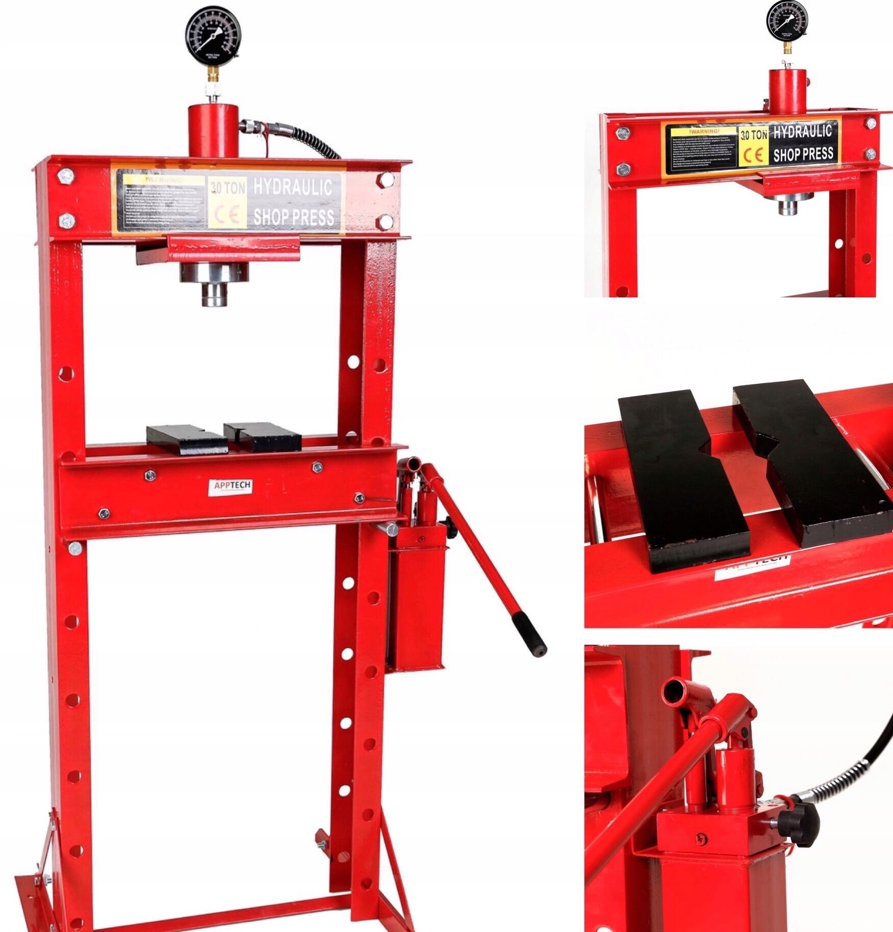 Prasa Hydrauliczna 30T 2-stopnie Pompa SOLIDNA