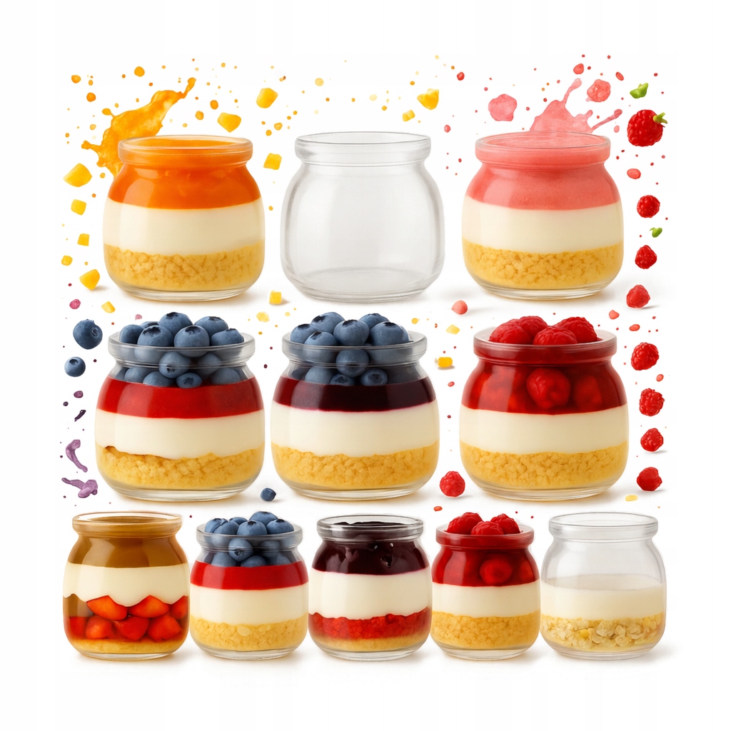 120 x Nádoby Sklenice Sklenice Na Dezerty 100 ml na dezerty svatební hostina