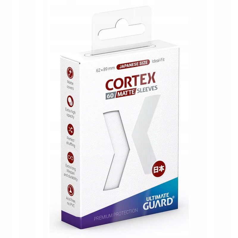 Protektory Ultimate Guard Small Cortex Matowe Białe 60 szt.