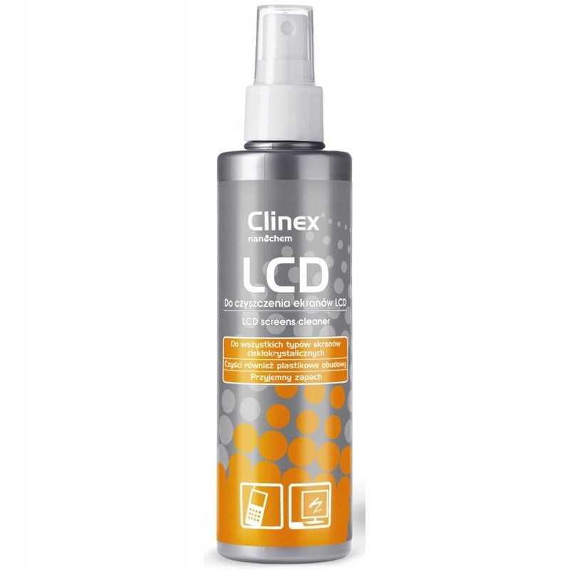 

Płyn Do Czyszczenia Ekranów LCD 200 ML, Clinex