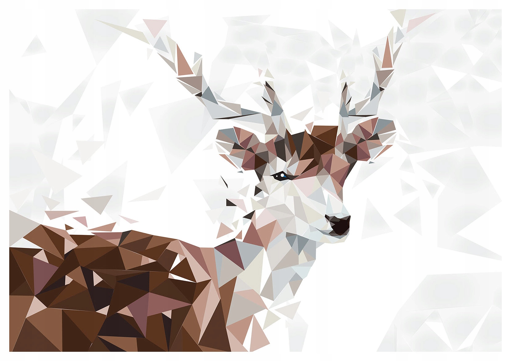 Fototapeta Geometrický kryštálový jeleň polygonálny 350x250 lepidlo