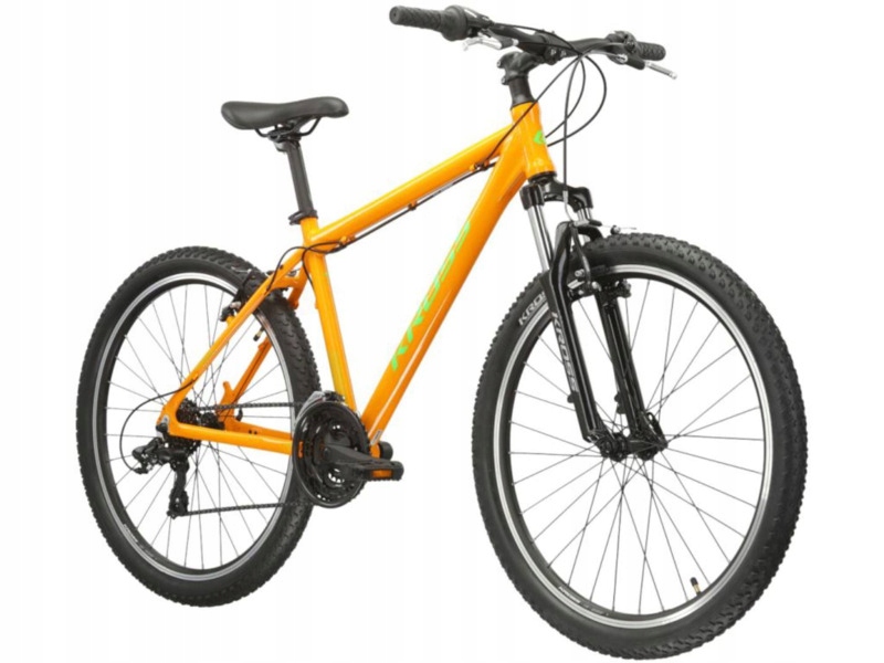 Rower górski Mtb Kross Hexagon 1.0 M19 26 cali męski Pomarańczowo-zielony