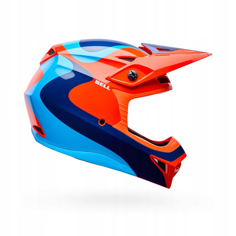 Motocyklová Prilba Bell MX-10 Mips Wave Orange Blue L