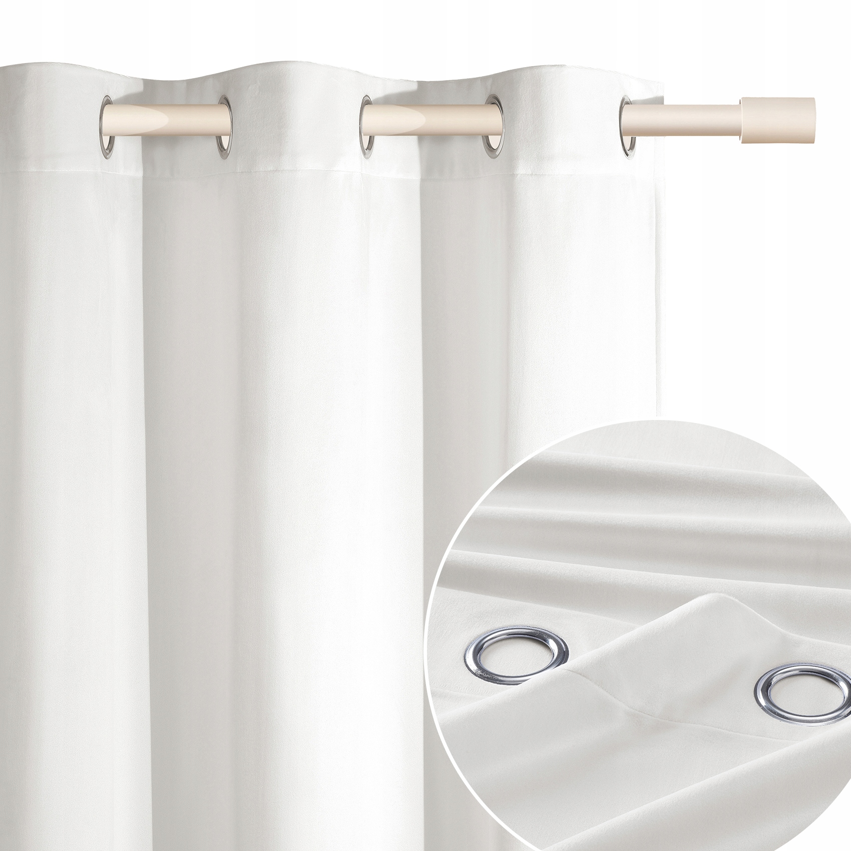ROOM99 Závěs 180x280 bílá elegantní sametová na průchodkách Bianca