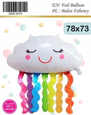 Balon Foliowy Chmurka (78cm*73cm) INDYWIDUALNE