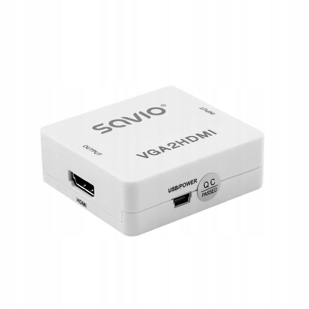 Savio Konwerter/Adapter Vga Hdmi Full HD/1080p 60Hz, CL-110