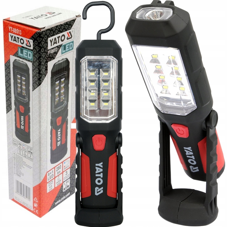 Yato Lampa Przenośna Warsztatowa Led Latarka Magnes Hak