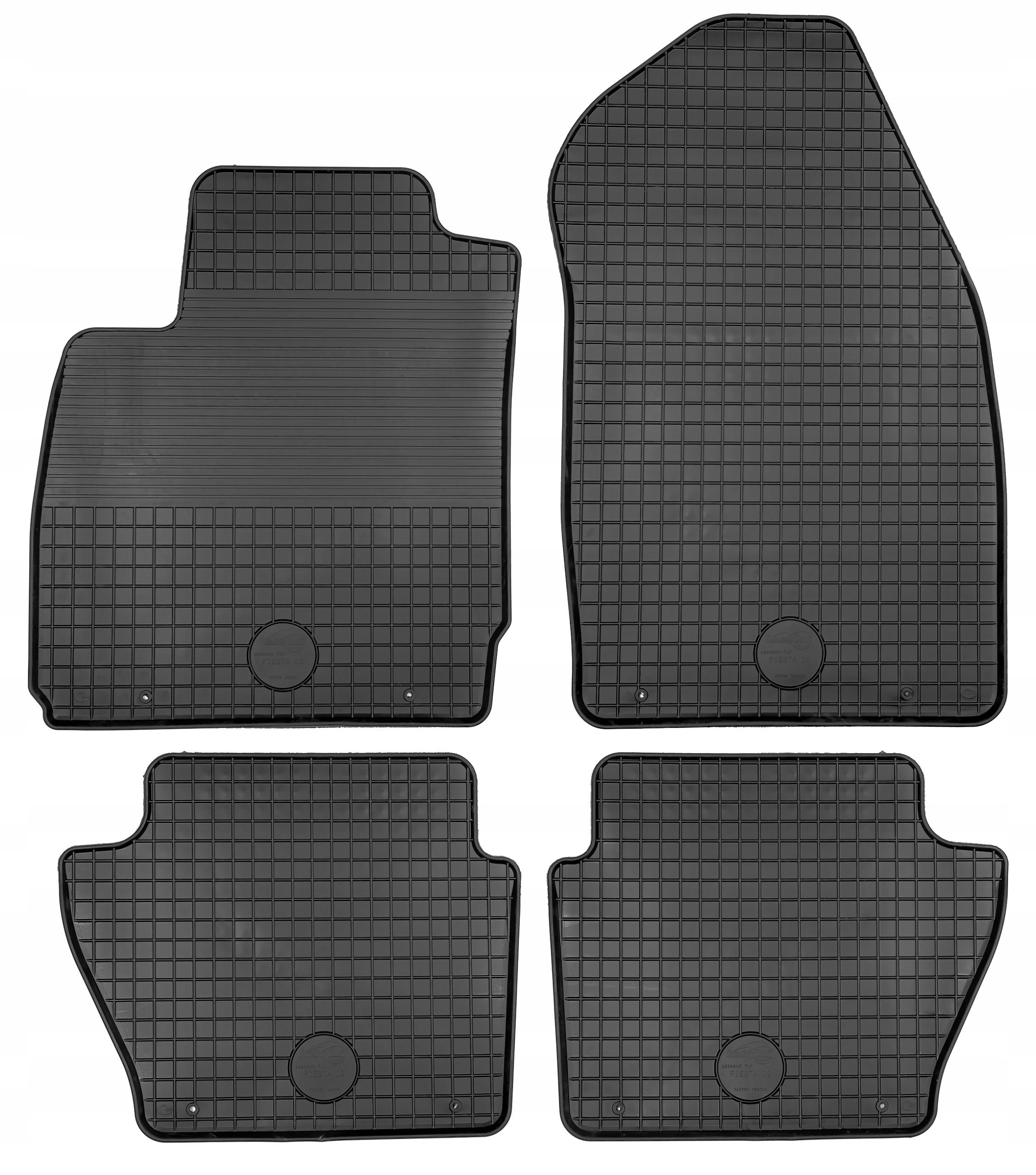 Gumové koberce Chodníky pro Ford Fiesta VI Sedan Hatchback 2009-2016