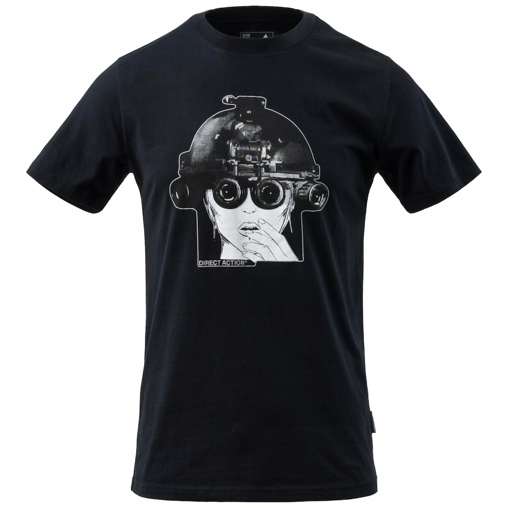 Tričko pánské bavlněné tričko Direct Action Art Nvg Black XL