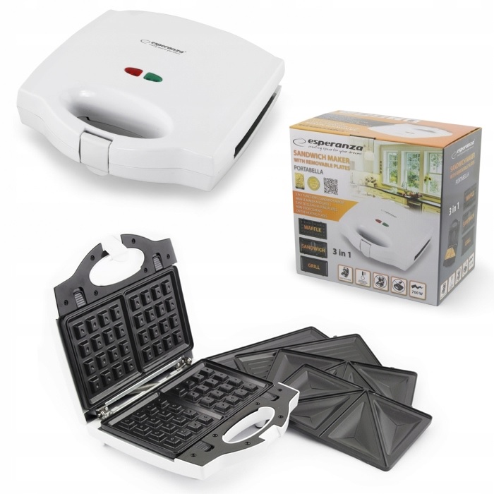 

Esperanza Opiekacz Gofrownica Grill Toster EKT006W
