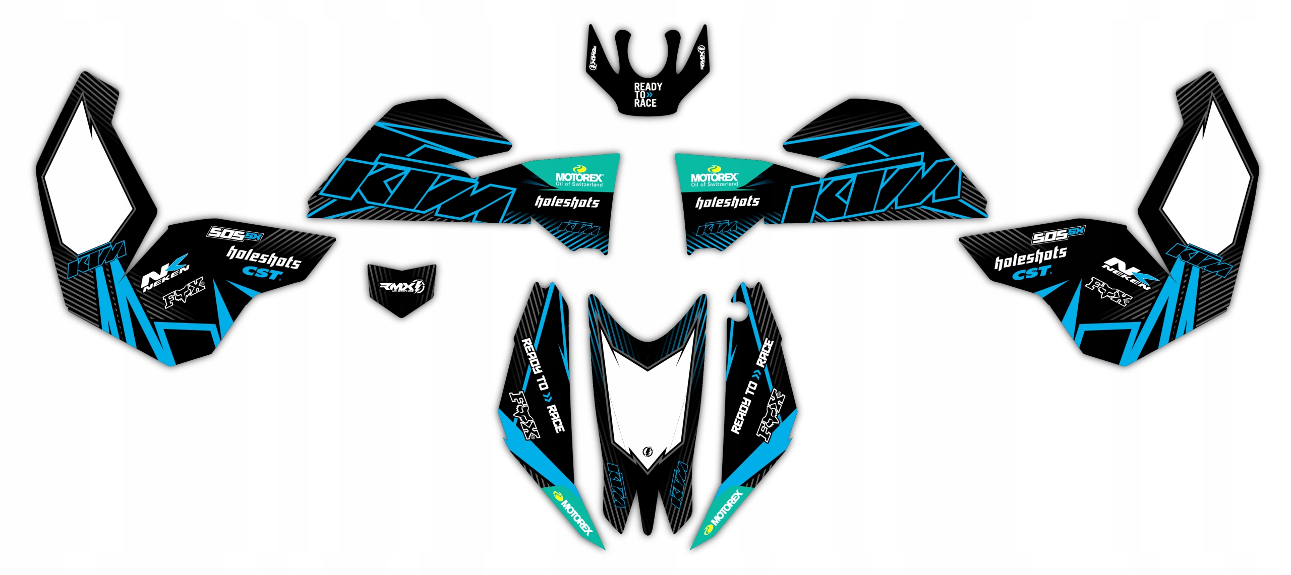 Dyha Nálepky štvorkolka Ktm 505 525 Sx XC