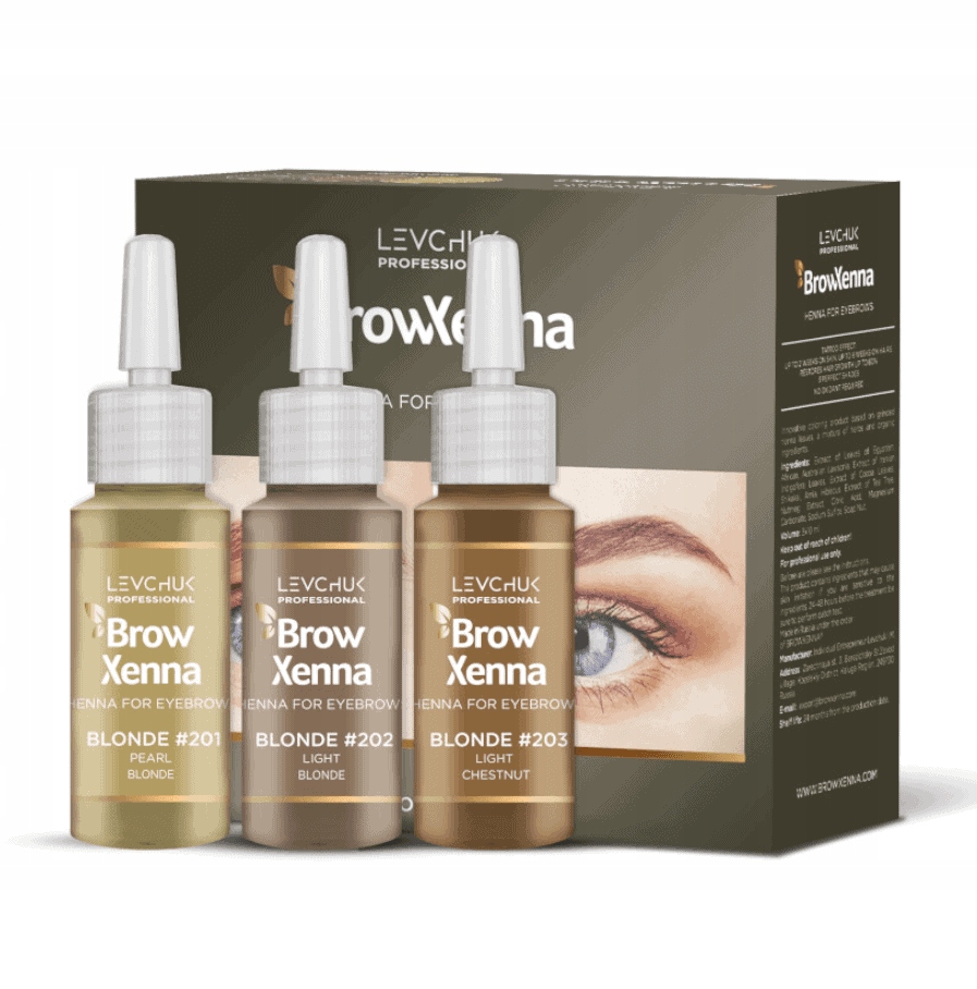 Brow Xenna Pudrová Henna Sada #201, #202, #203