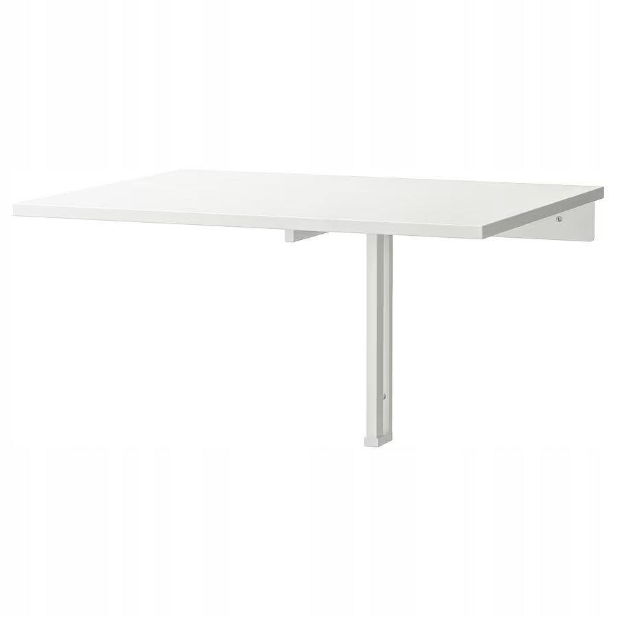 IKEA NORBERG Nástenný skladací stôl biely 74x60 cm