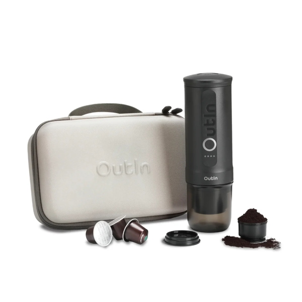 OutIn Nano Prenosný kávovar Espresso Sada 2v1 Space Grey/ Šedá