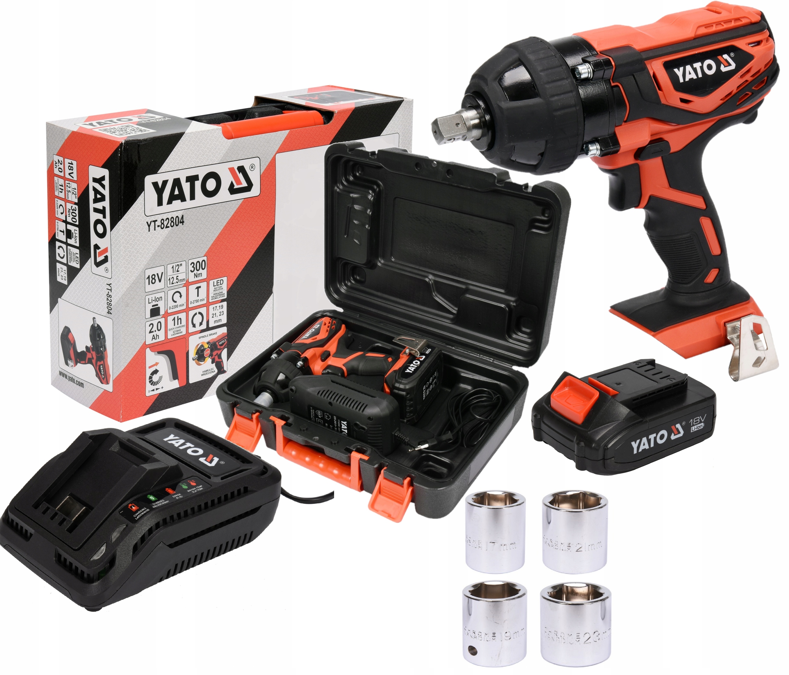 Rázový Uťahovák Skrutkovač 18V 2Ah Yato YT-82804