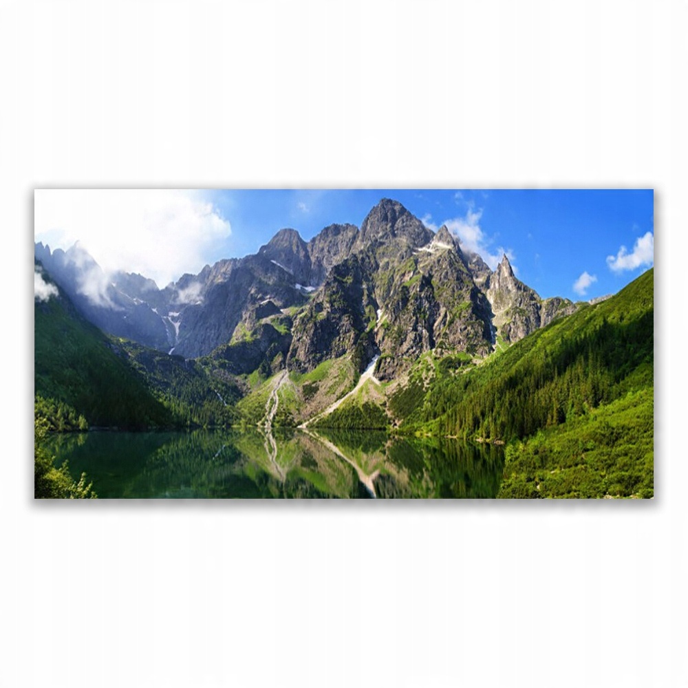 

Fotoobraz akryl 140x70 Tatry Góry Morskie Oko Las