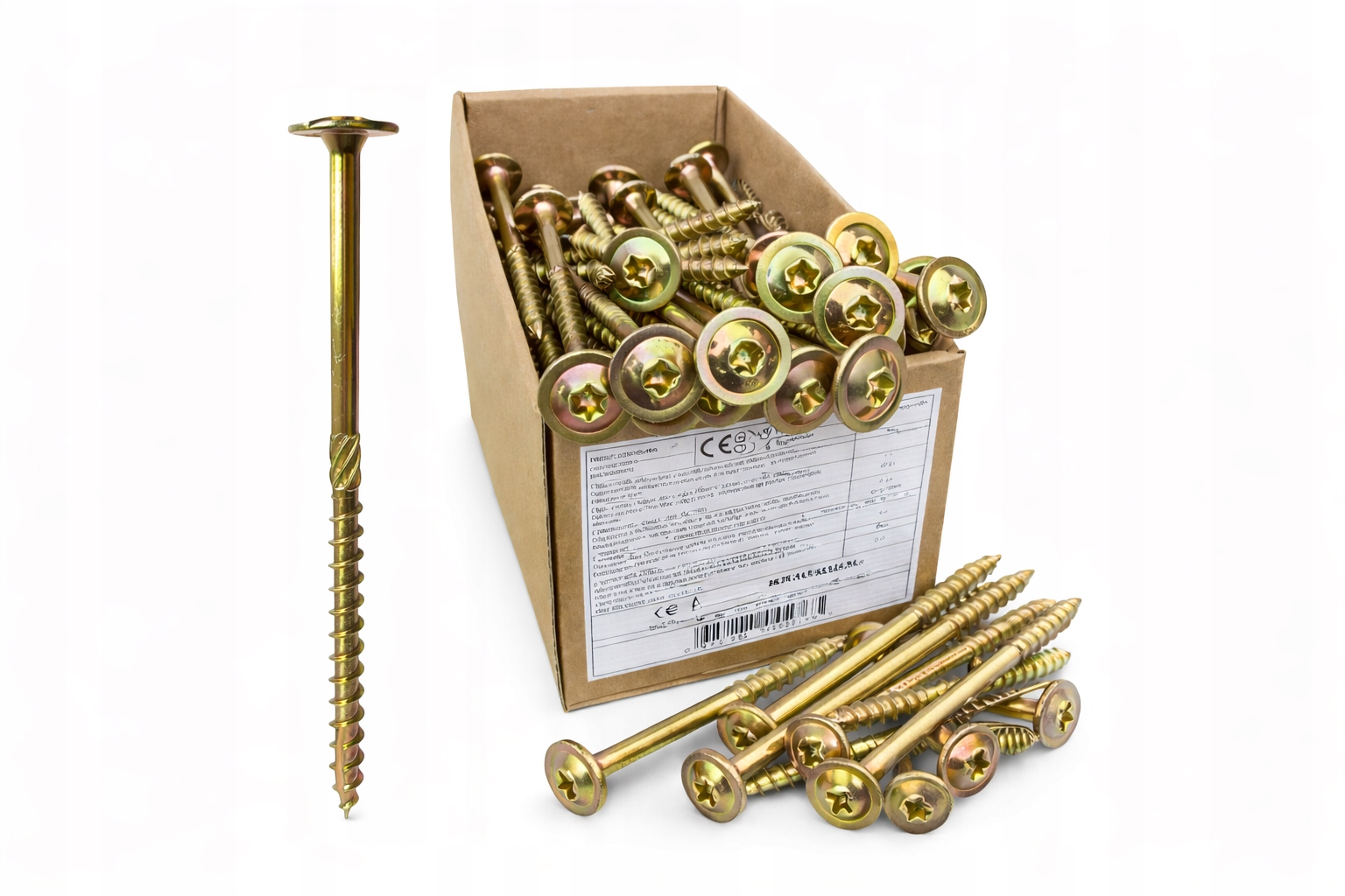 Wkręty ciesielskie do drewna talerzowe 8x300 mm Torx 50 szt Igmar