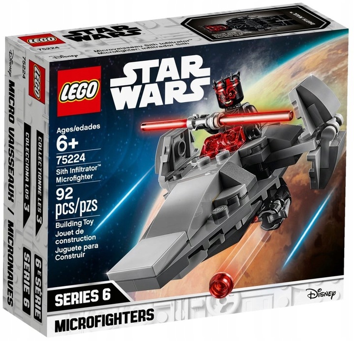Lego Star Wars 75224 Sith Infiltrator Microfighter