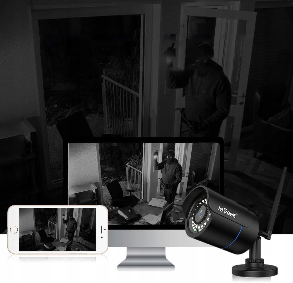 2 szt KAMERA ZEWNĘTRZNA 1080P HD WIFI MONITORING Model KAMERA zewnętrzna monitoring