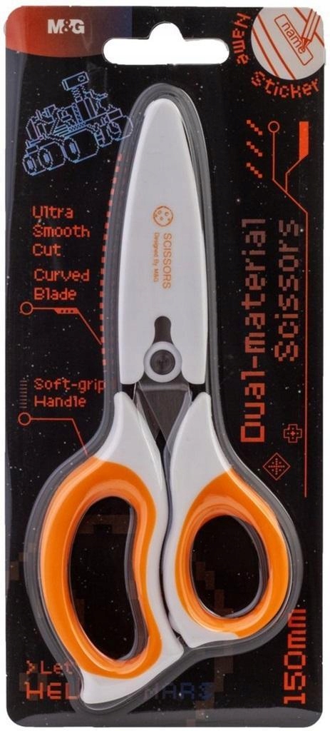 NOŻYCZKI SZKOLNE HELLO MARS 15CM M&G