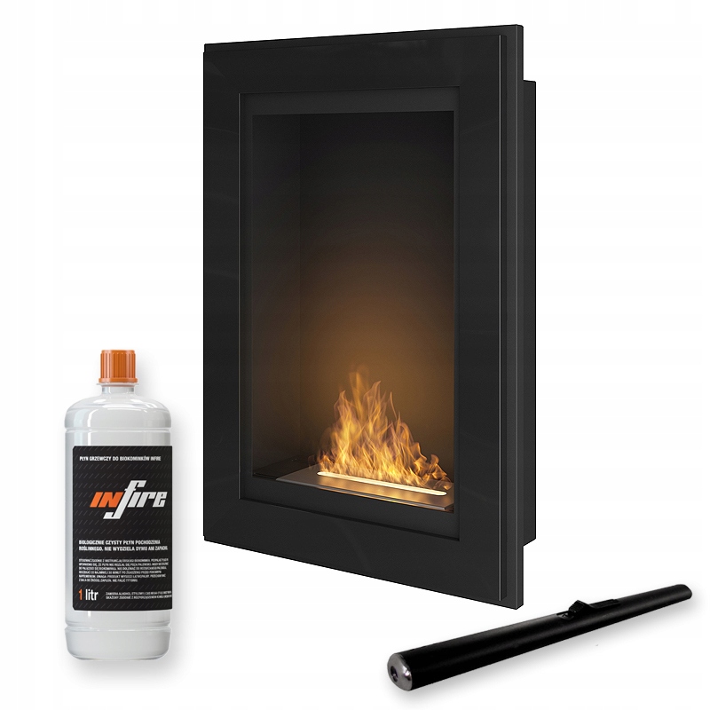 Závěsný biokrb pro vestavbu Frame 550 Černý Simplefire