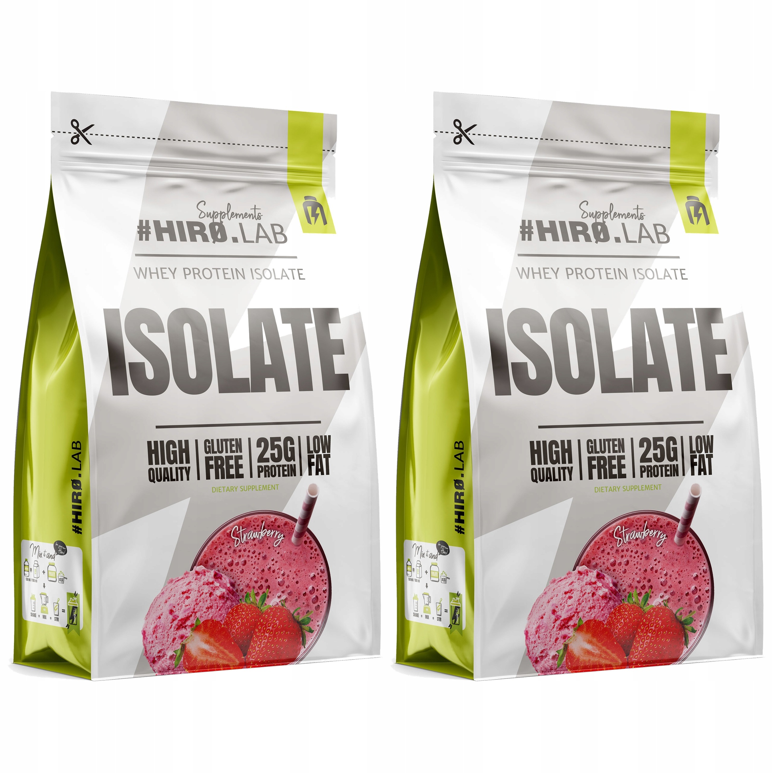 2x Protein Wpi Whey Protein Isolate Protein Izolát 700 g Jahoda H