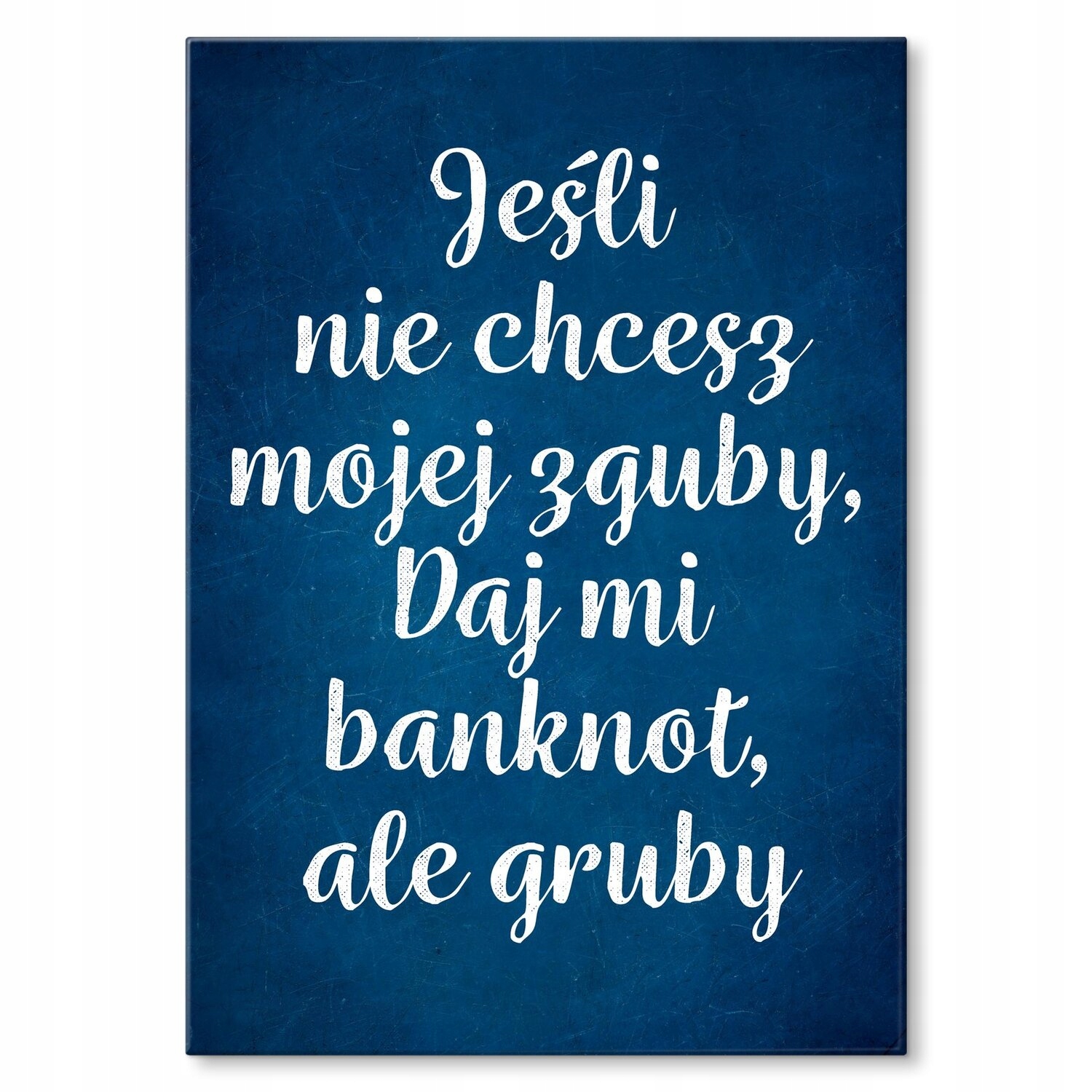 Kovový plakát Silná bankovka Dárek 42 x 59 cm