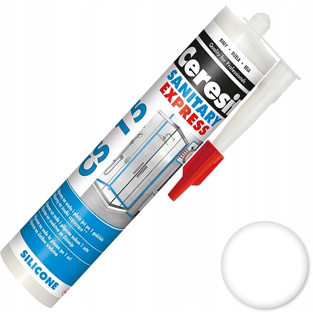 

Silikon sanitarny Ceresit CS15 Express 280ml Biały