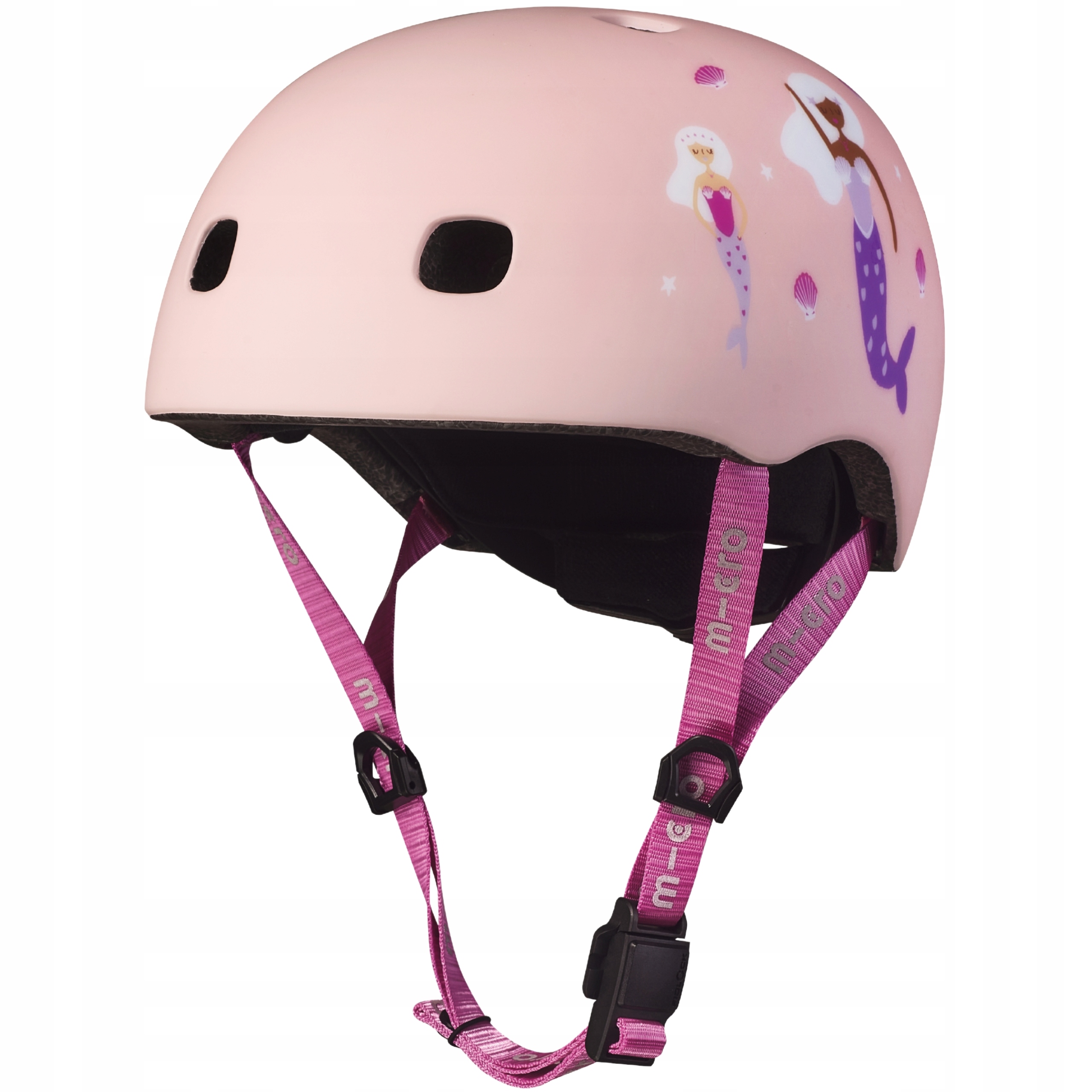 Micro kask dziecięcy Led S 48-53cm Mermaid Syrenki