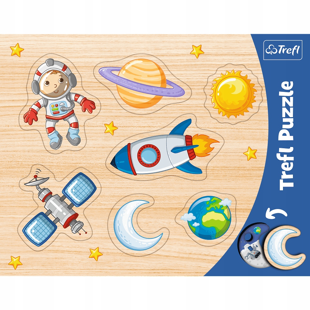 PUZZLE Trefl Ramkowe Układanki Kształtowe Kosmos