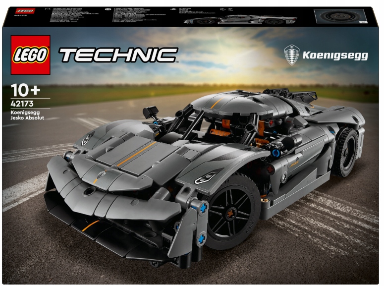 Lego Technic 42173 Šedé hyperauto Koenigsegg Jesko Absolut